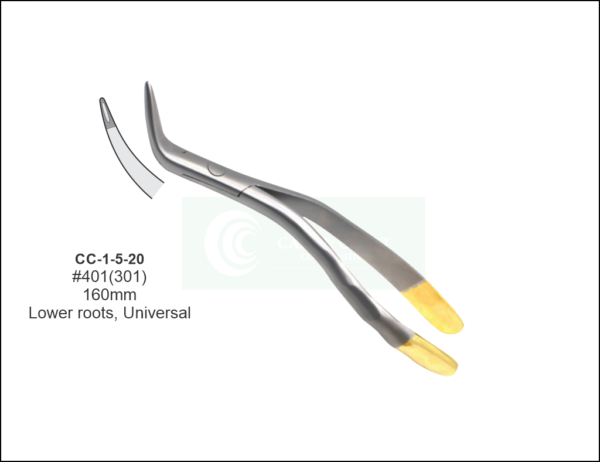 Witzel Extracting Forcep 160mm - Lower roots, Universal